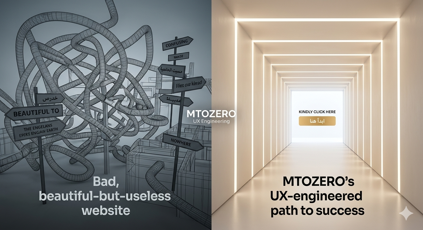 فخ التصميم الجميل: لماذا قد يفشل موقعك الأنيق في جلب المبيعات؟ وكيف نحلها؟