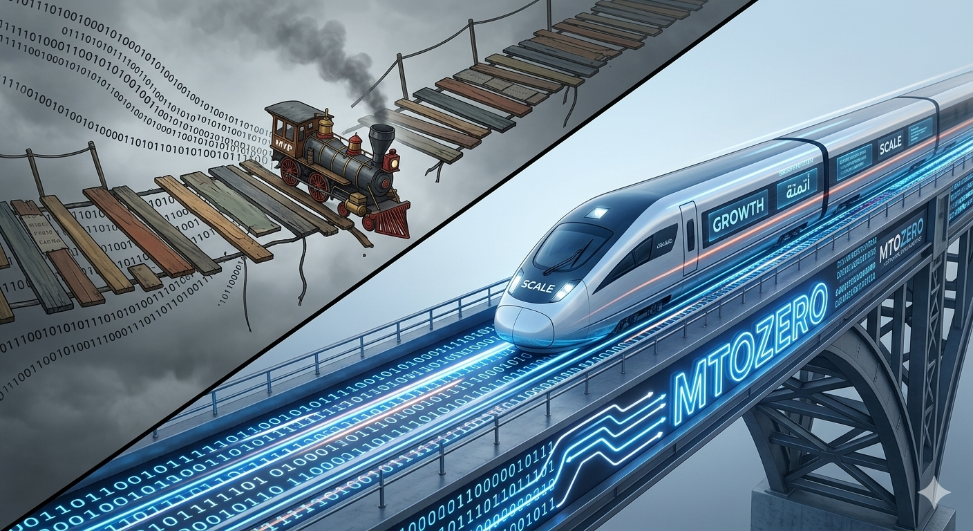 فخ الـ (MVP) الأبدي: لماذا تفشل 90% من الشركات الناشئة في إطلاق منتجها الرقمي؟ وكيف نتجنب ذلك في MTOZERO؟